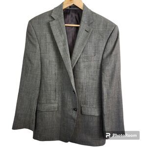 Lauren Ralph Lauren Men's 100% Wool Two Button Sportcoat Blazer Size 40 R Black
